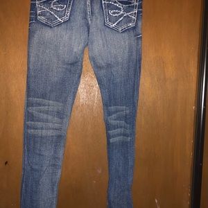 Blue jeans , skinny leg